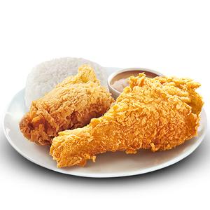 2pc Chickenjoy w/ Rice & Gravy