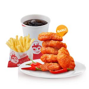6-pc Spicy Chicken Nugget w/ Regular Fries & Soft Drink